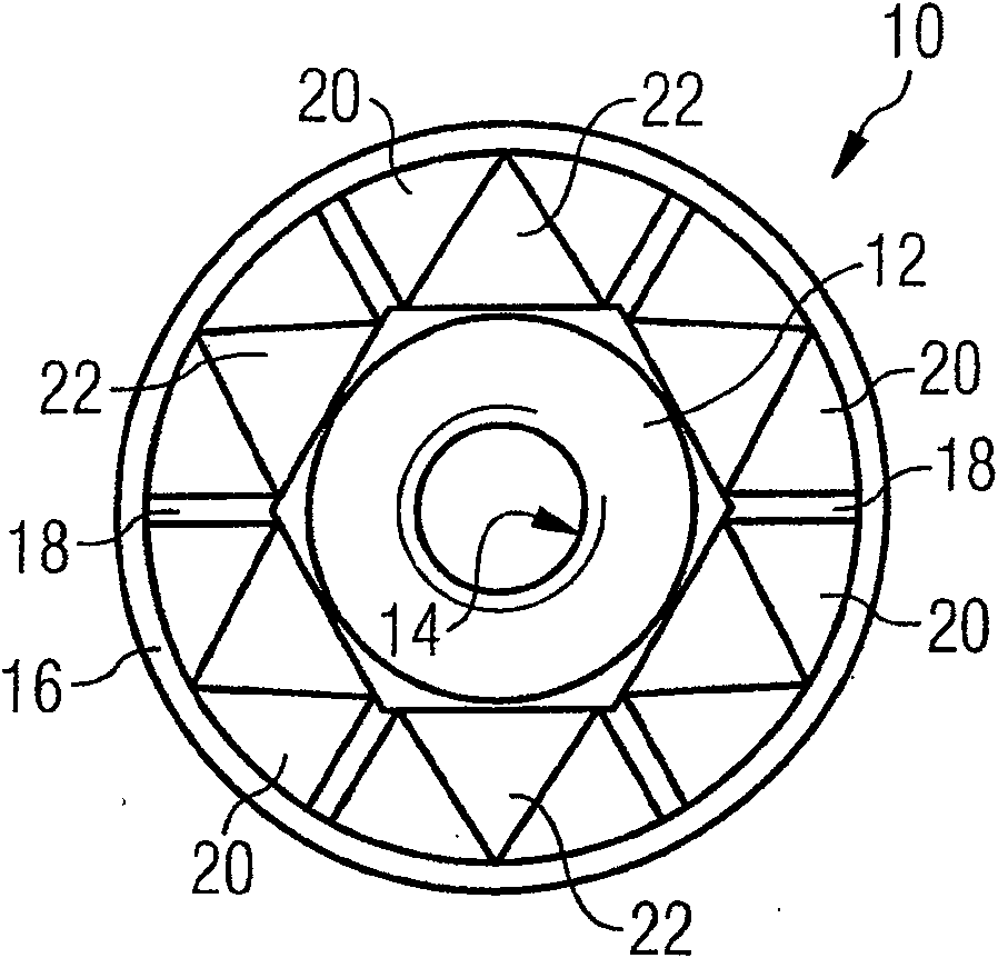 Insert for a sandwich component having a honeycomb core