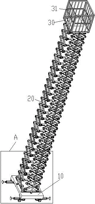 Urban afforestation tree trimming device and application method thereof