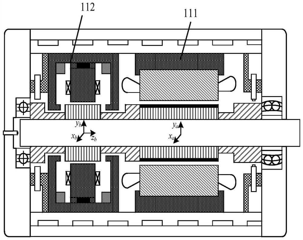 Decoupling controller for suspension force subsystem of five-degree-of-freedom bearingless permanent magnet synchronous motor