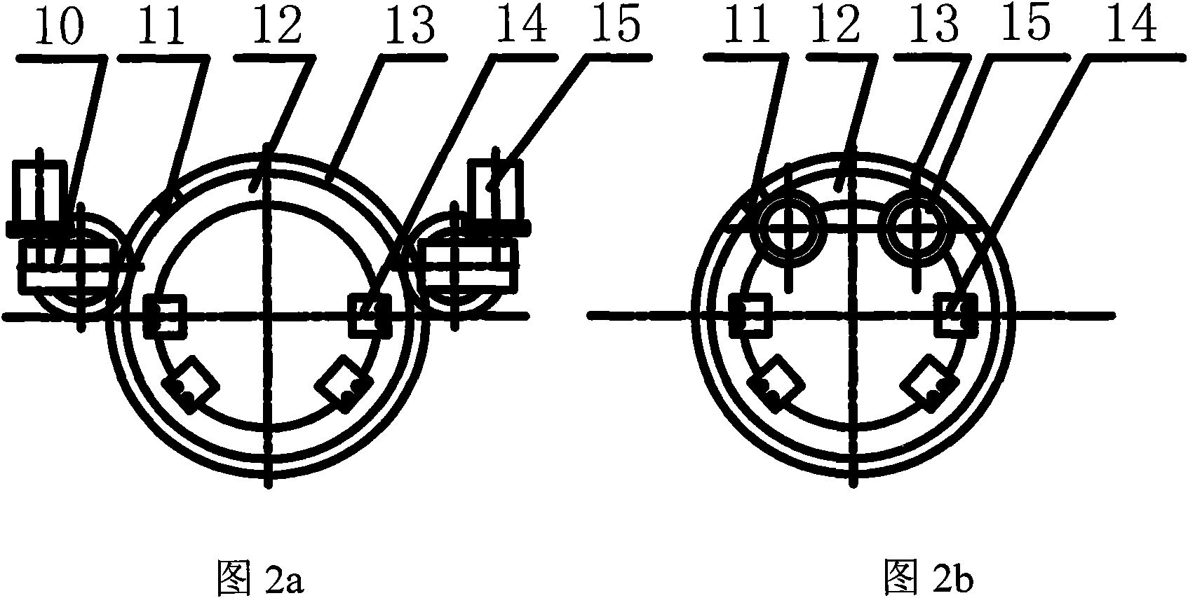 Off-course driving device of non-off course gear used for aerogenerator