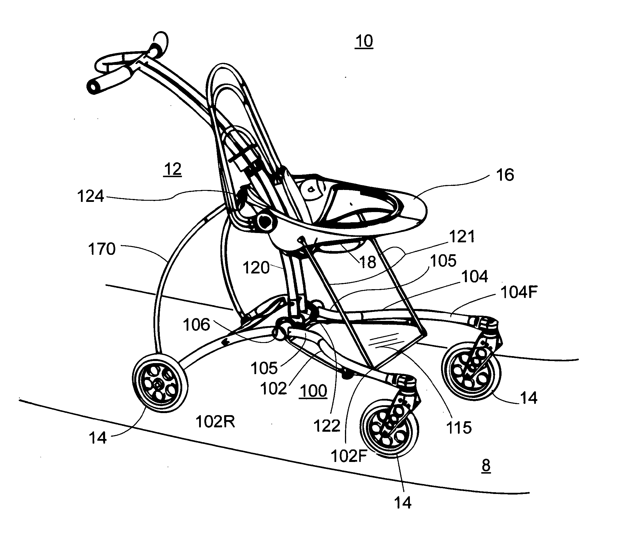 Standing Baby Stroller