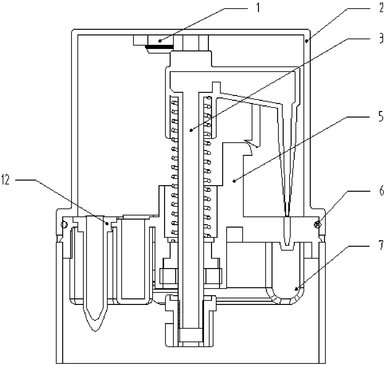 Sample processing and detection reagent cup set with material transfer structure