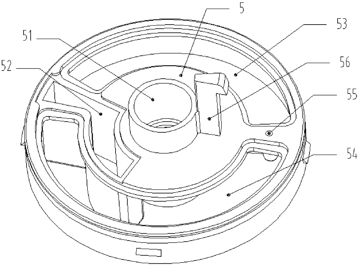 Sample processing and detection reagent cup set with material transfer structure