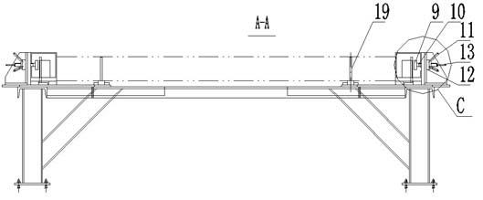 Tank container end frame assembling tooling