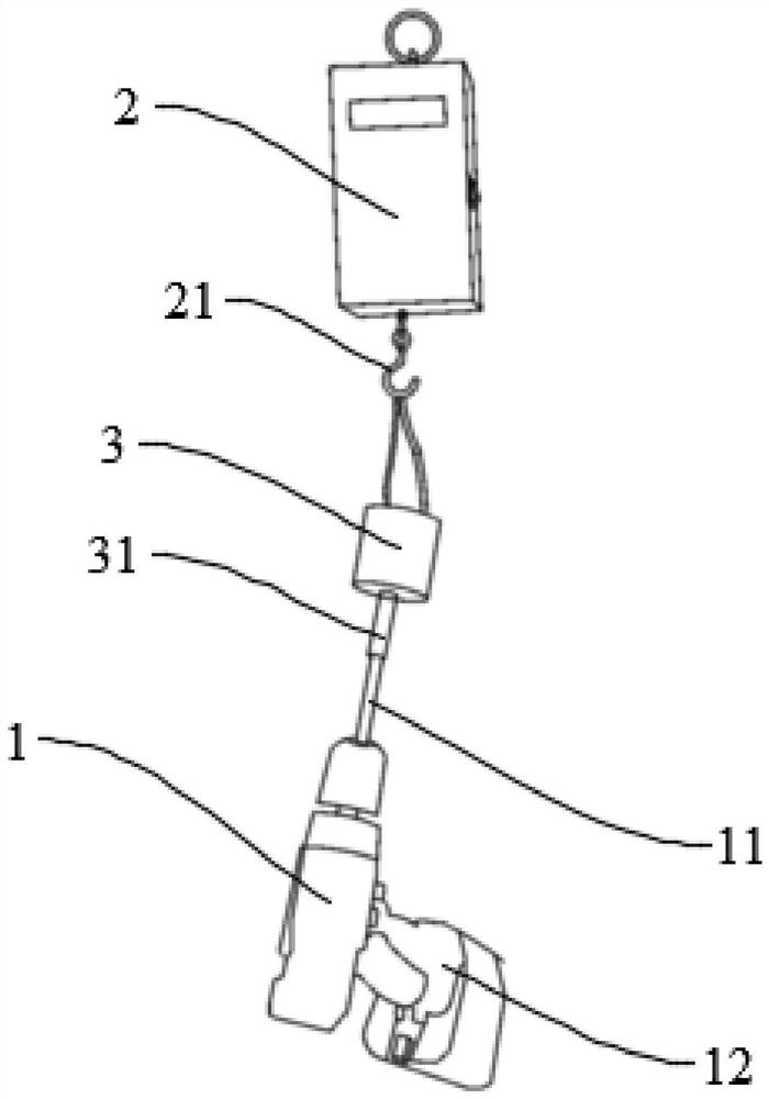 Glacier shallow hard snow ice density measuring device and glacier shallow hard snow ice density measuring method