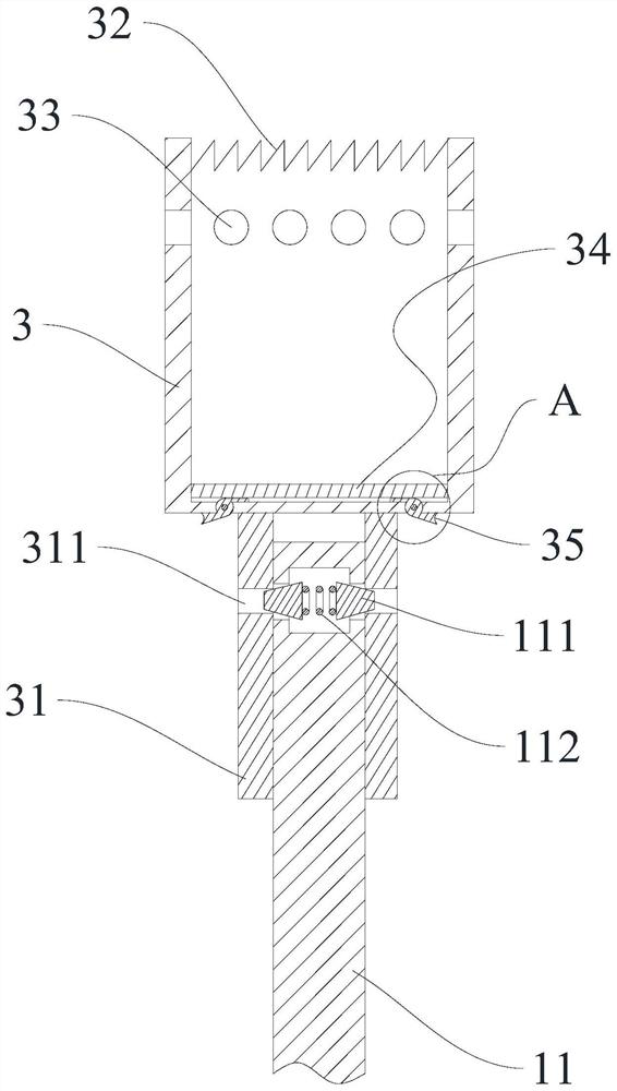 Glacier shallow hard snow ice density measuring device and glacier shallow hard snow ice density measuring method