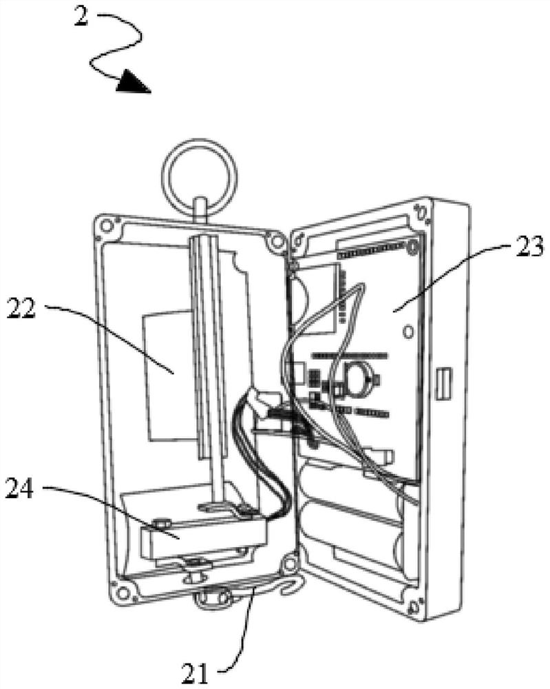 Glacier shallow hard snow ice density measuring device and glacier shallow hard snow ice density measuring method