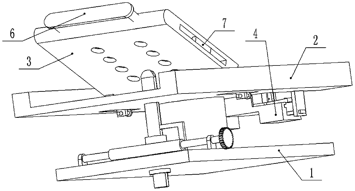 Nursing stretcher bed for thoracic surgery