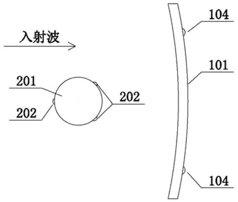 Oscillation type floater and parabola-shaped buoyancy tank type breakwater mixing device and installation method