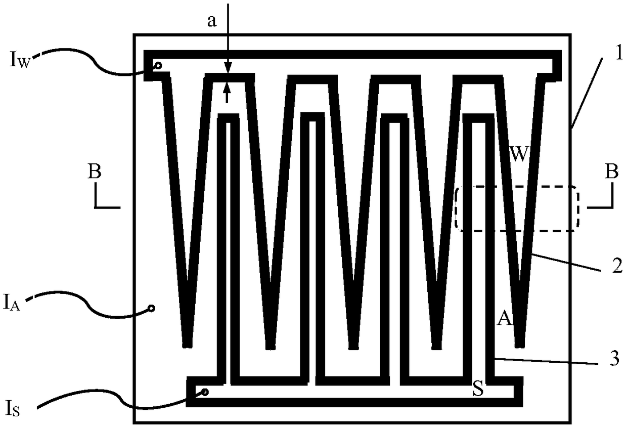 Self-powered semiconductor photocatalytic device with WSA position sensitive structure