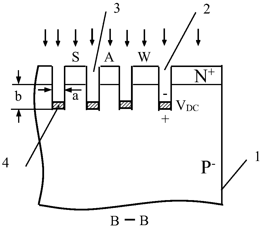 Self-powered semiconductor photocatalytic device with WSA position sensitive structure