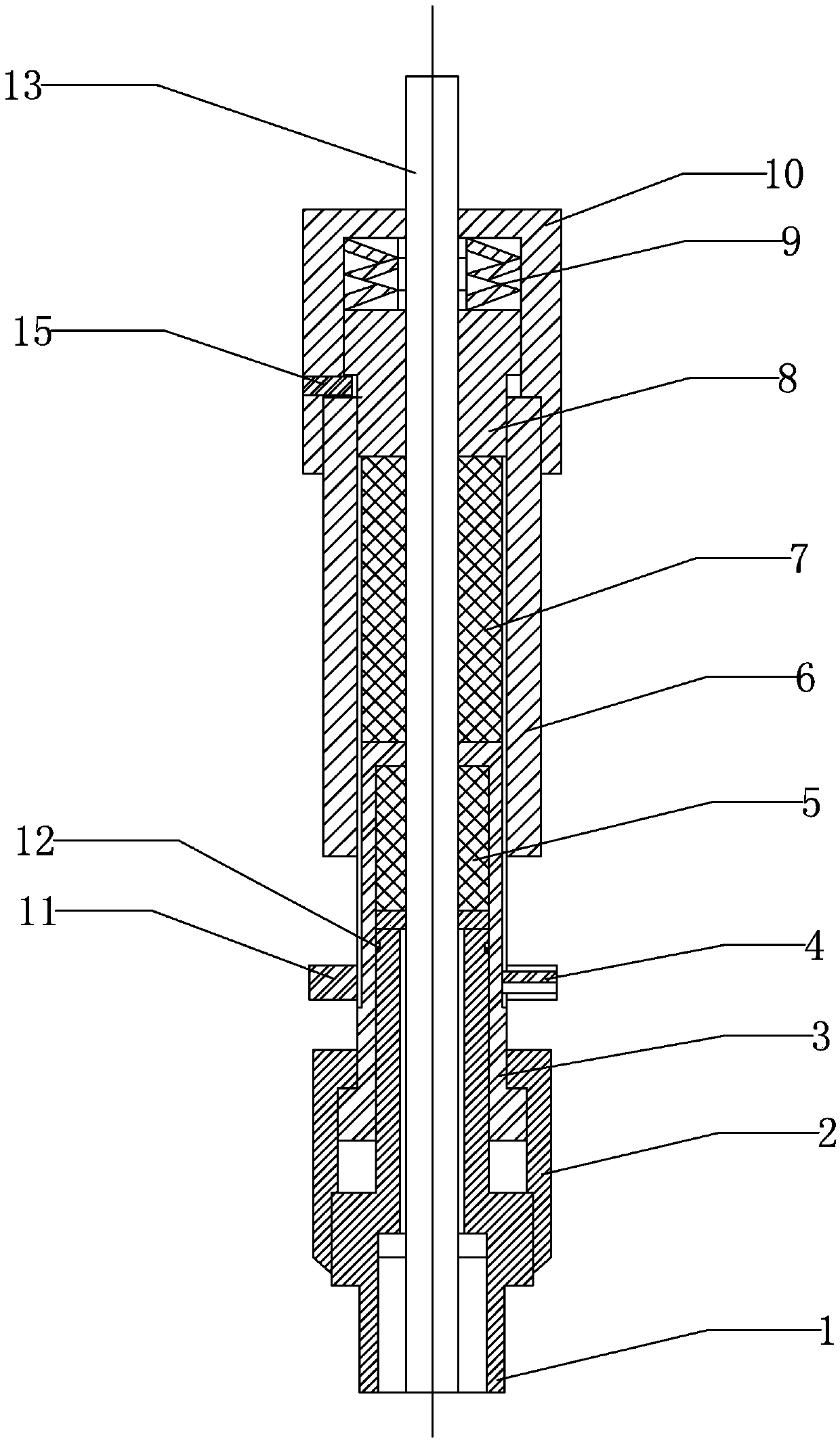 Pumping unit wellhead polished rod sealing device