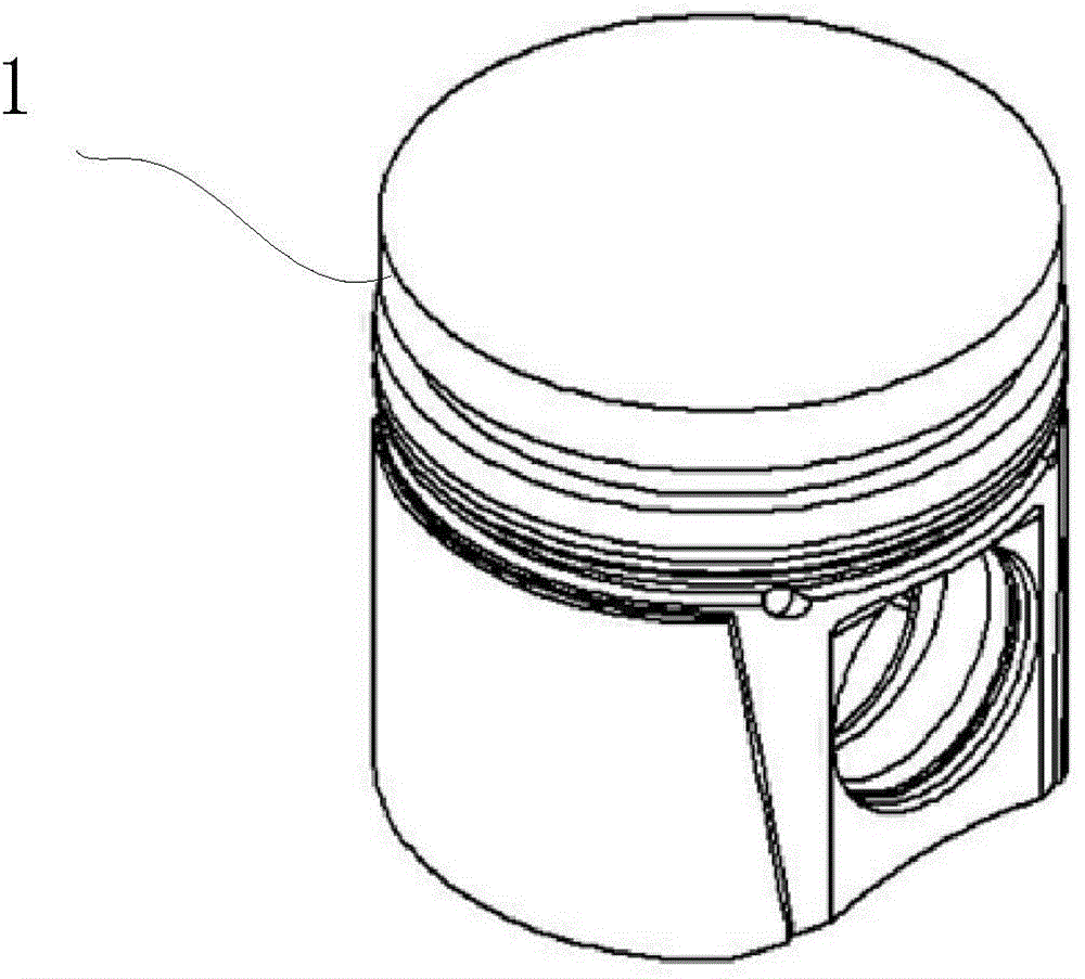 Piston top surface thermal fatigue-resistance alloy coating laser cladding method