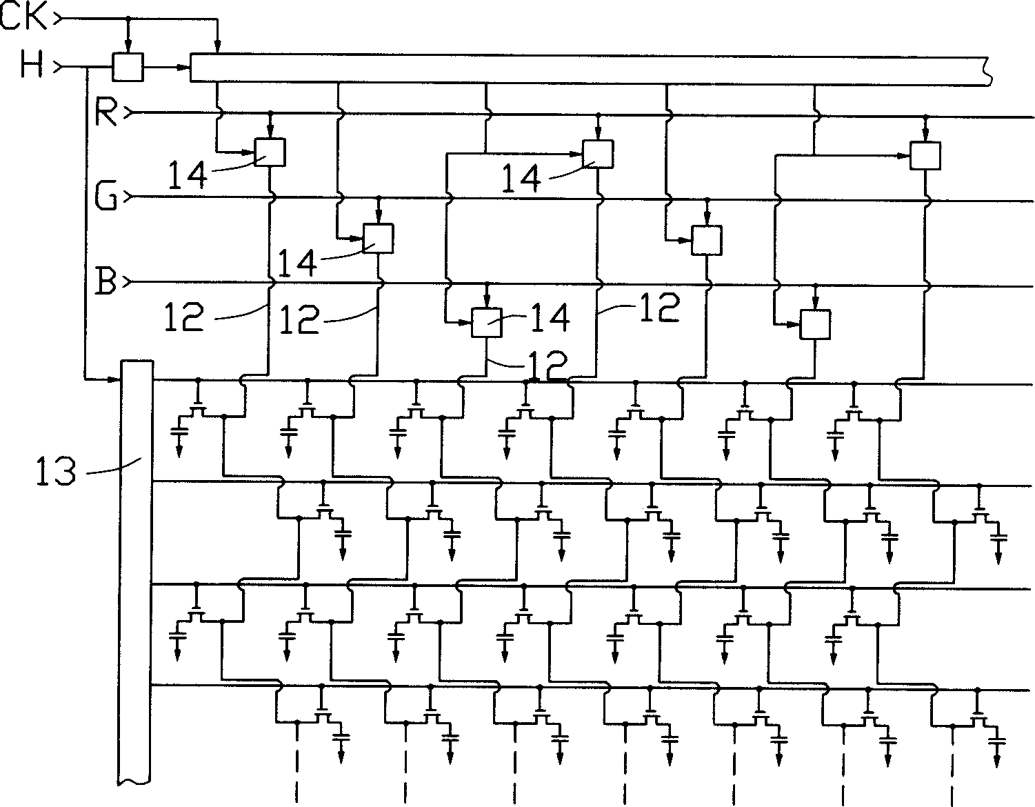 Color filter and device of liquid crystal display