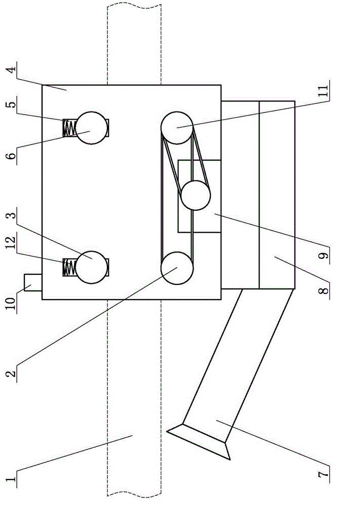 Snow blowing and ice thawing device for electrical device