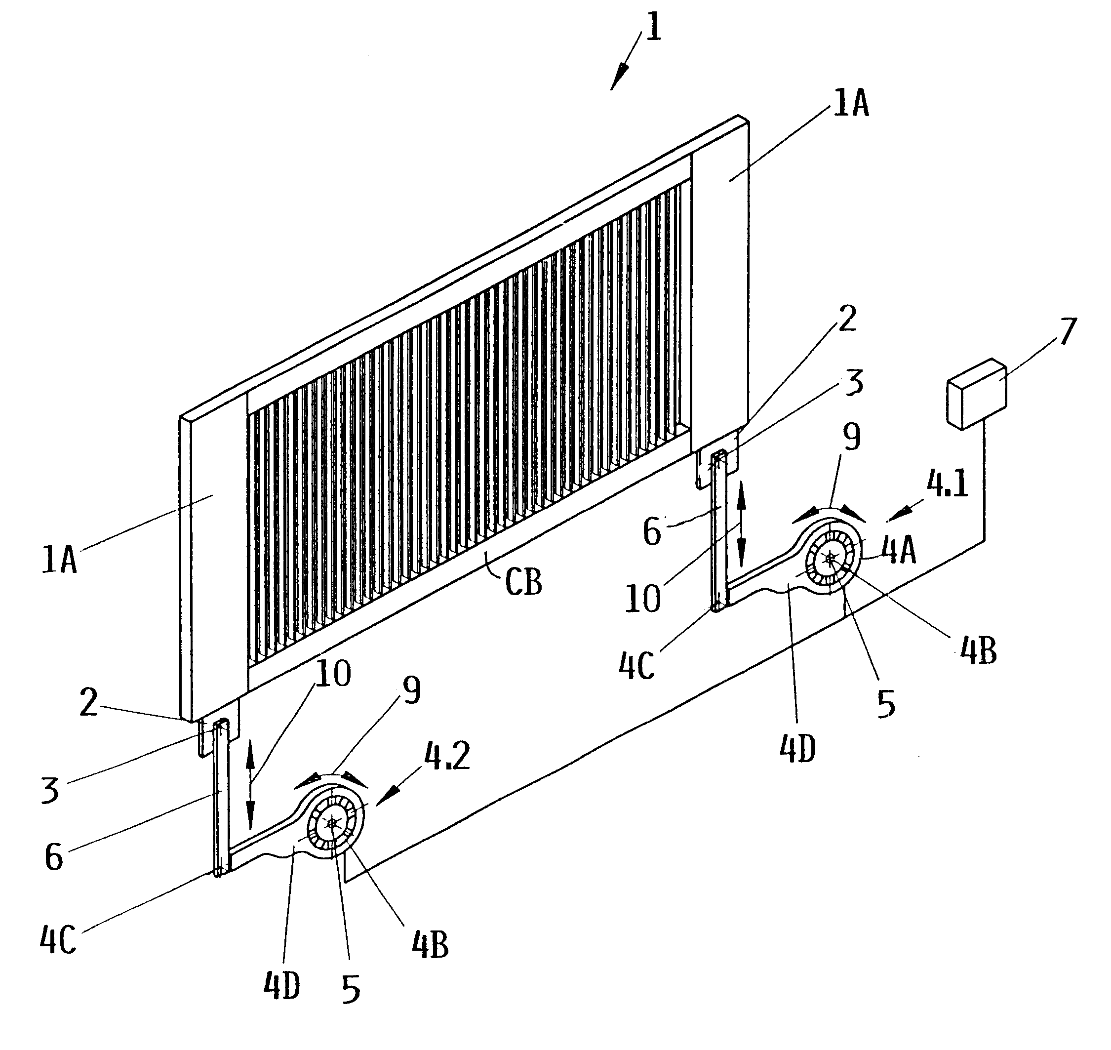 Electric motor drive mechanism for shed forming components of a loom