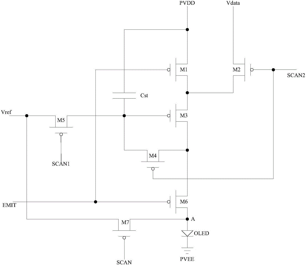 Pixel circuit compensation method, OLED display panel and compensation method thereof