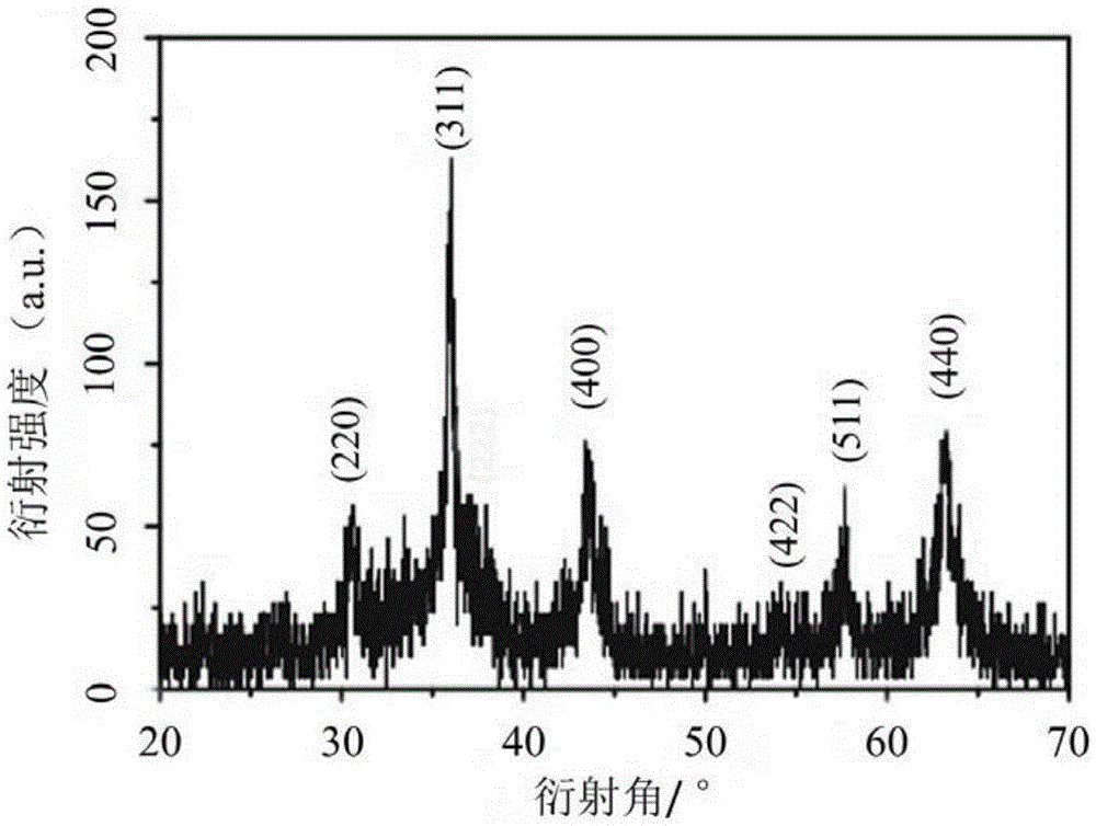 A kind of preparation method of superparamagnetic ferrite nanoparticle