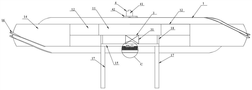 Unmanned aerial vehicle panoramic shooting cradle head in limited space