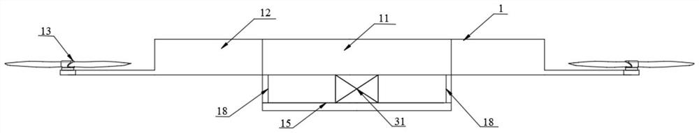 Unmanned aerial vehicle panoramic shooting cradle head in limited space