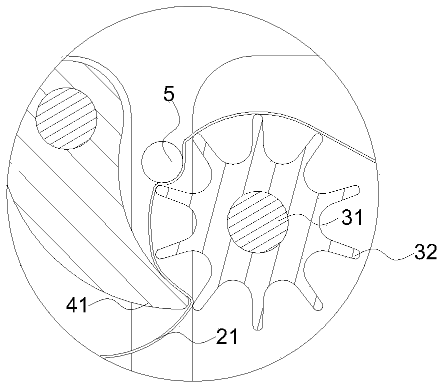 Wiring rubber coating tool