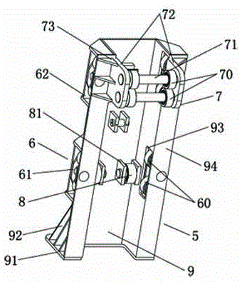 The hanger structure of the three-dimensional parking equipment without avoidance