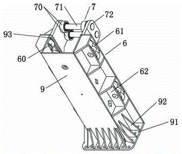 The hanger structure of the three-dimensional parking equipment without avoidance