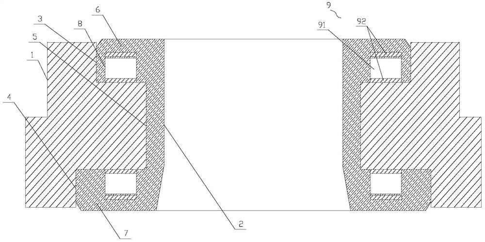 Combined type sealing frame ring