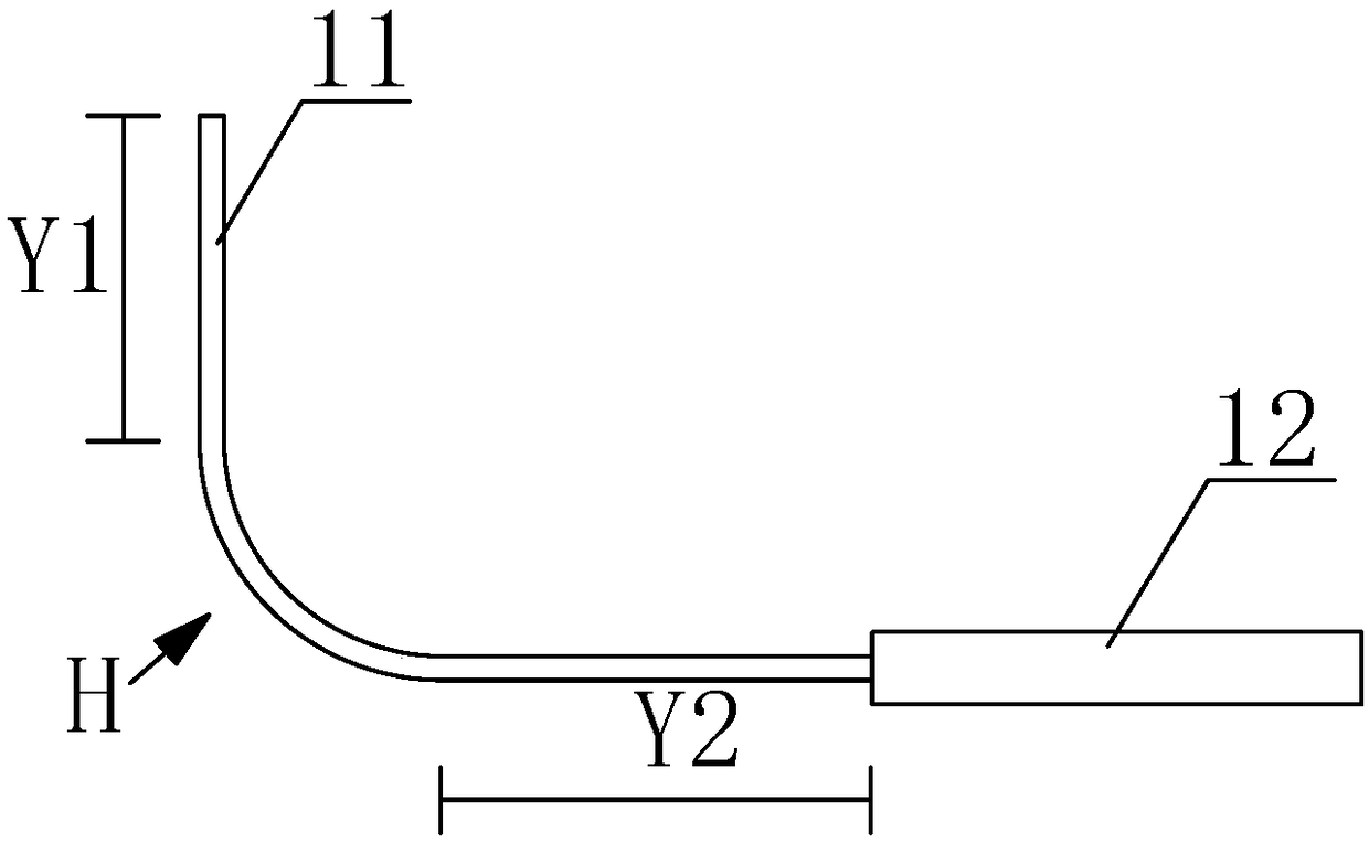 Bending optical fiber array and preparation method thereof