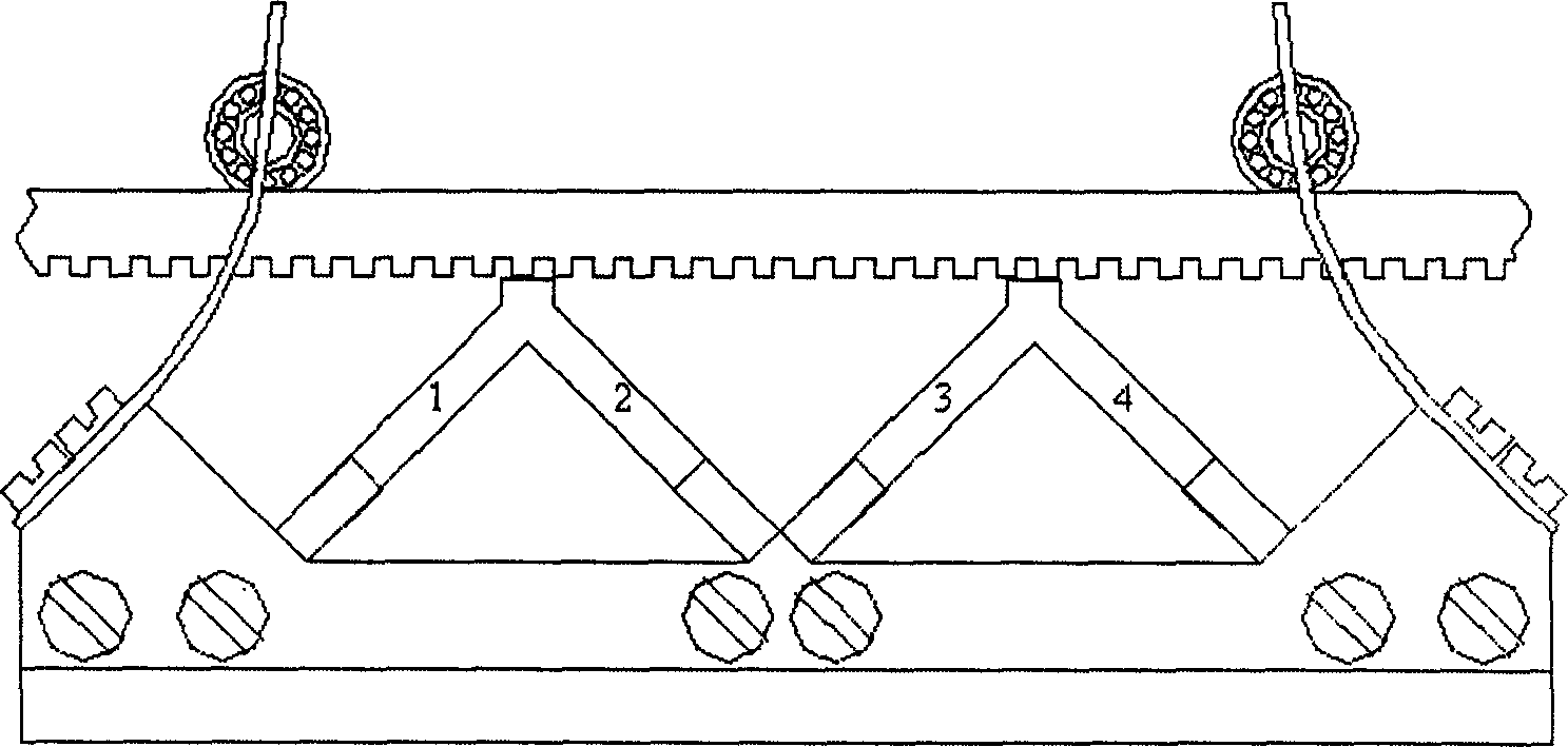 Linear motion stepping ultrasonic motor