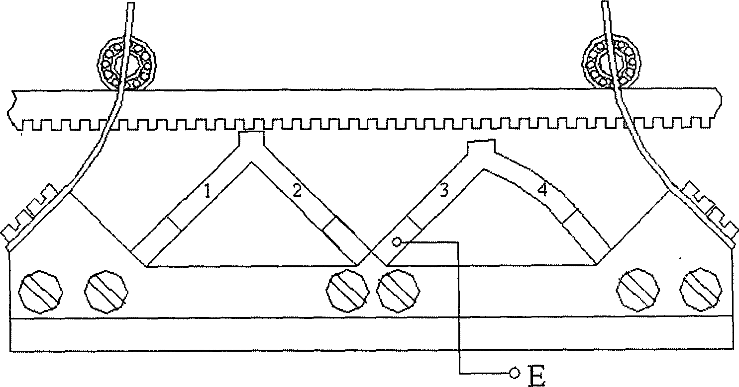 Linear motion stepping ultrasonic motor