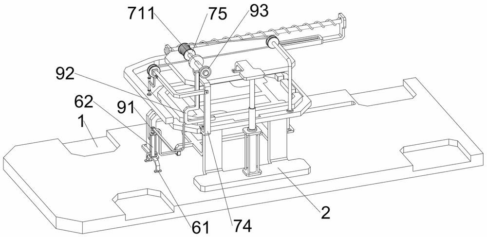 Frame plate bending device for new energy automobile