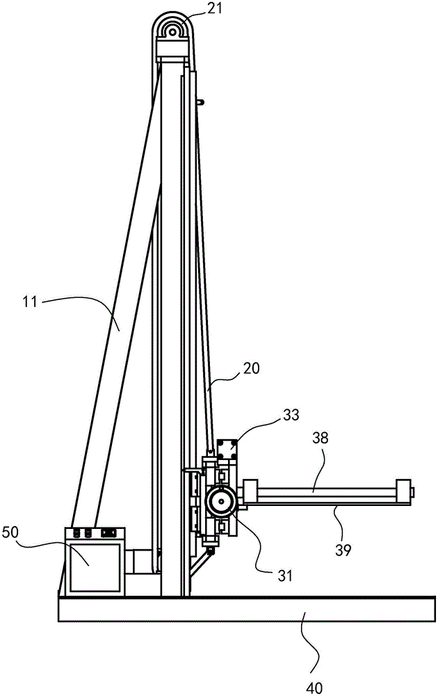 Drop test machine for exterior decorating product of automobile