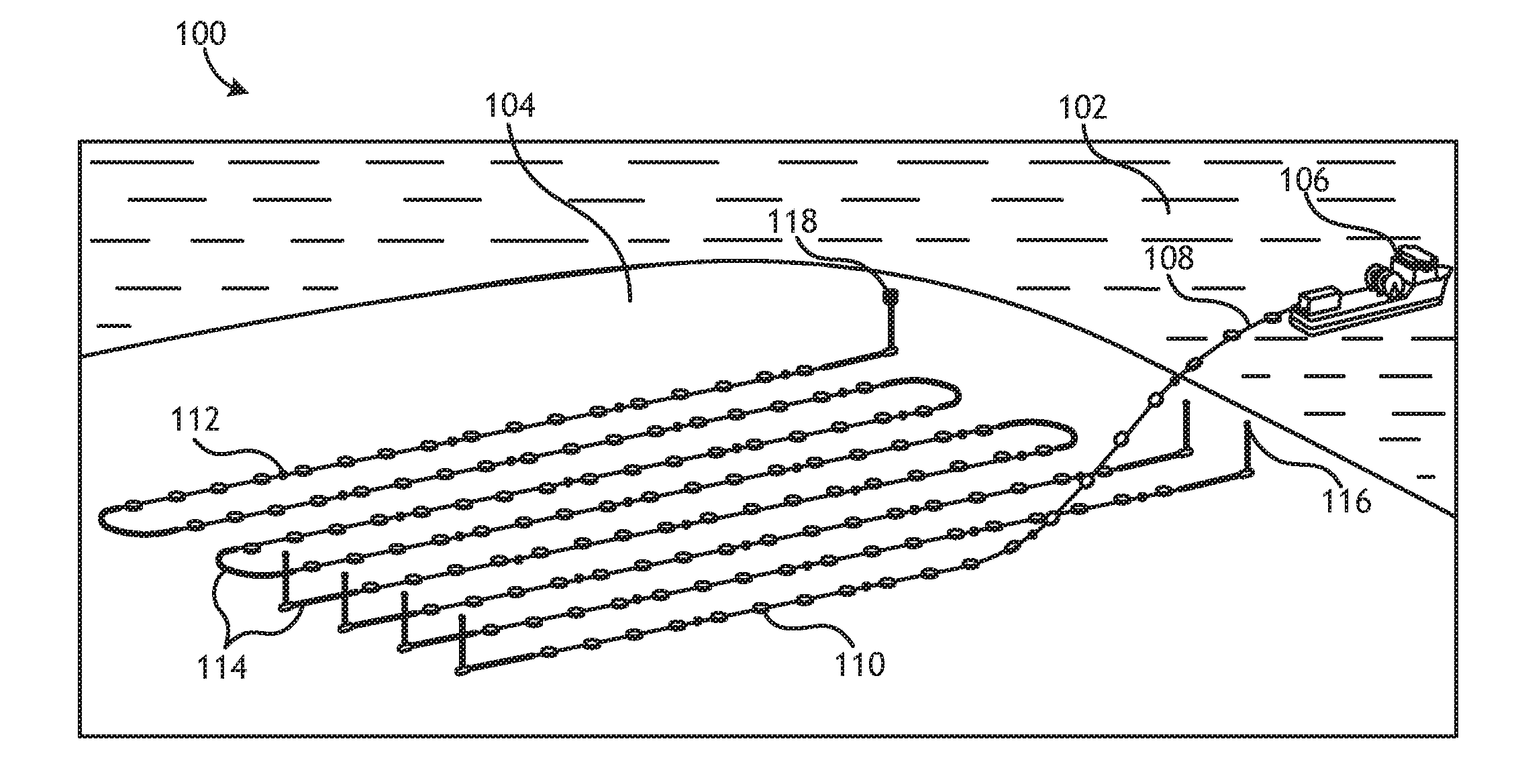 Single vessel range navigation and positioning of an ocean bottom seismic node