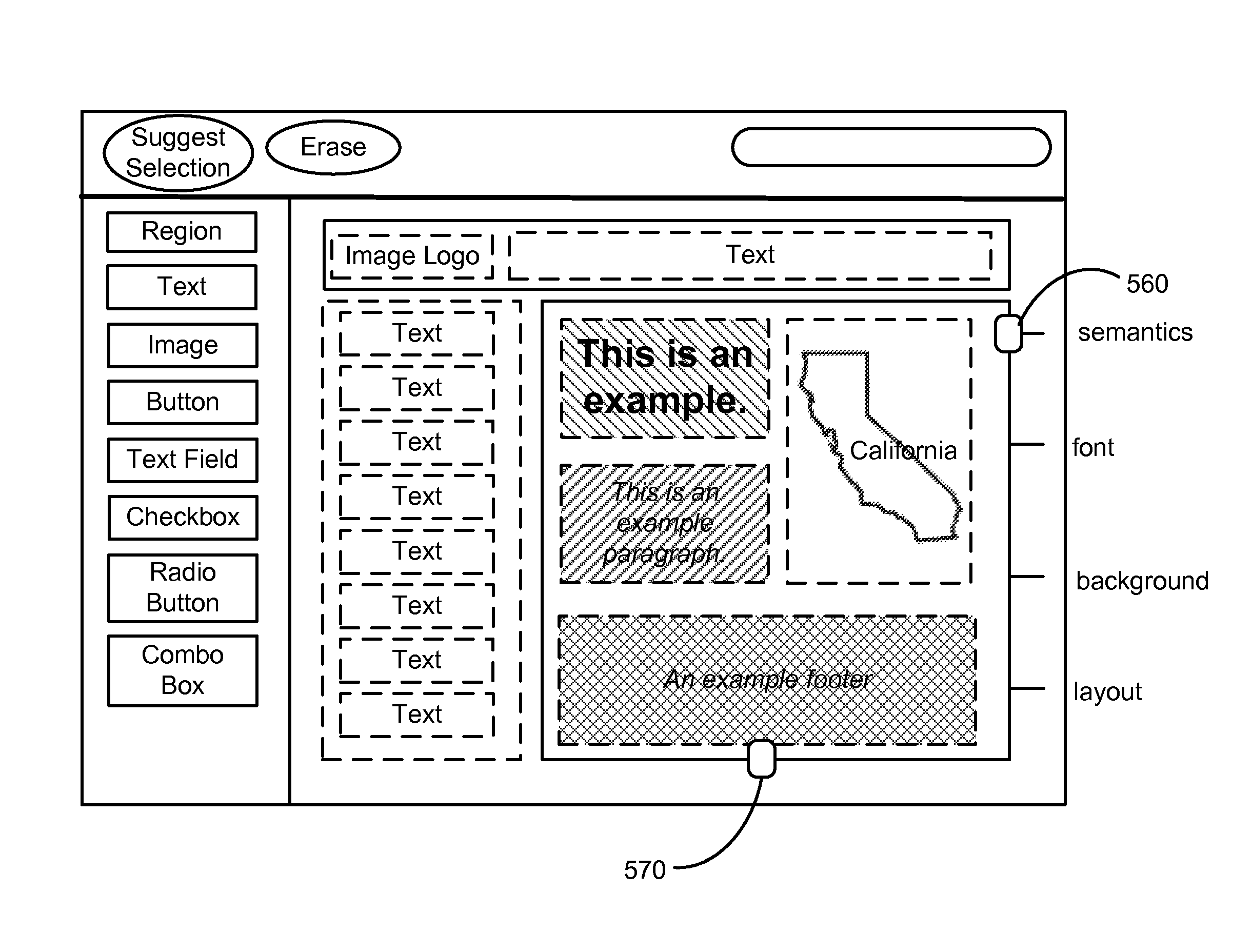 Auto-completion for user interface design