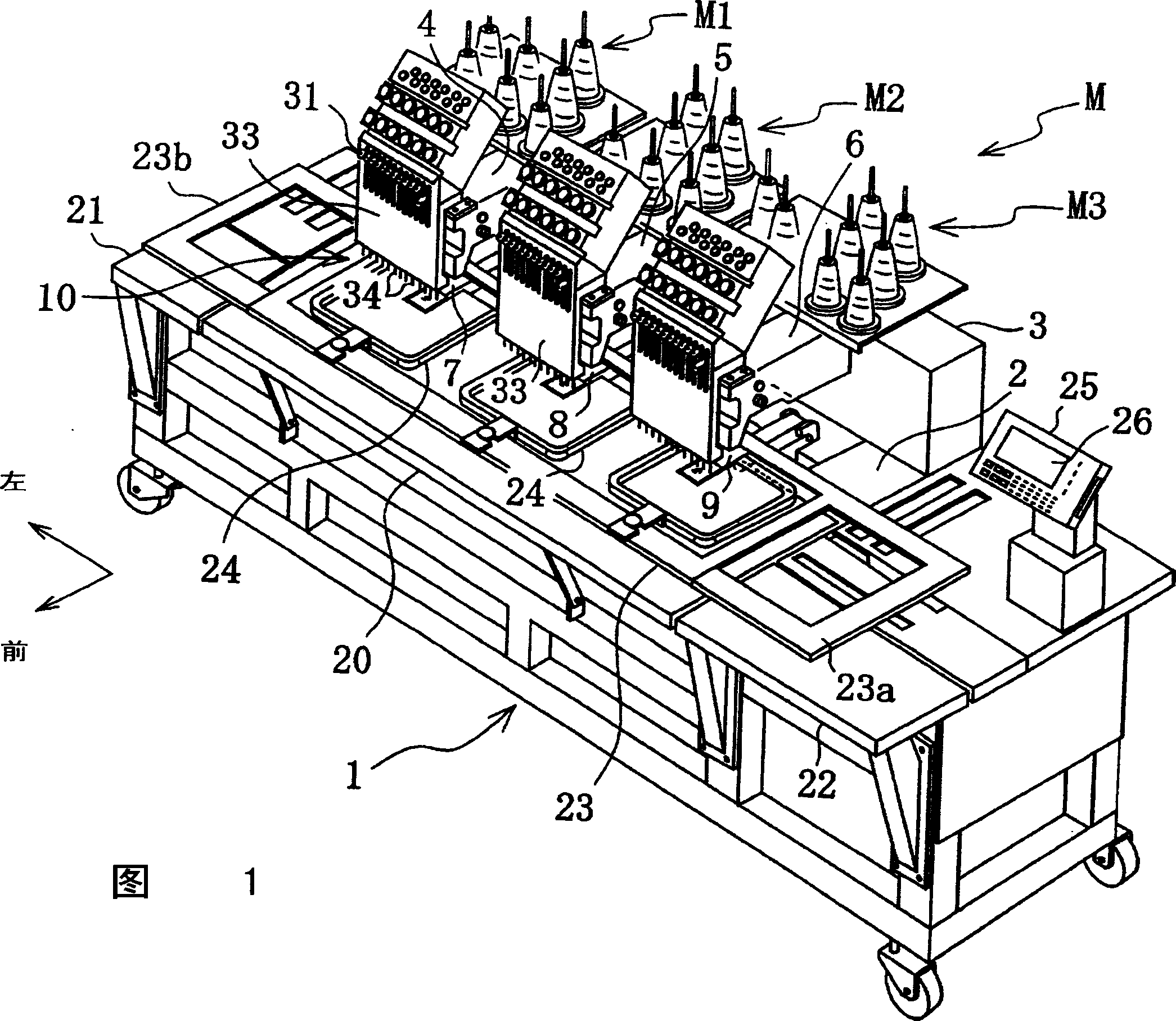 Sewing machine with yarn taking-up device and controlling program of yarn taking-up device