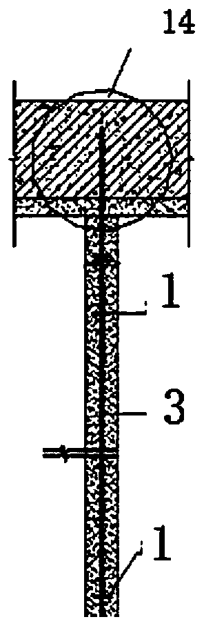 Variable diameter reinforcement cage enlarged head anchor pile system