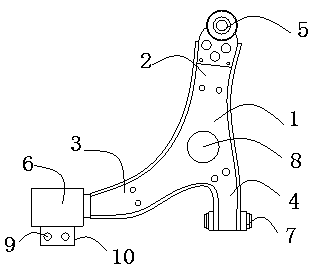 Inner core of triangular arm