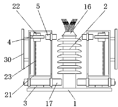 A lightning arrester preventing birds and having excrement collecting function