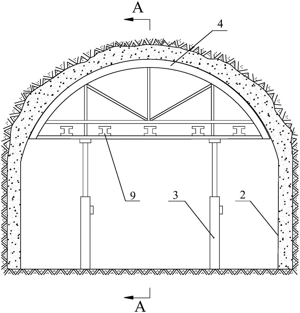 Emergency processing method for tunnel working face collapse