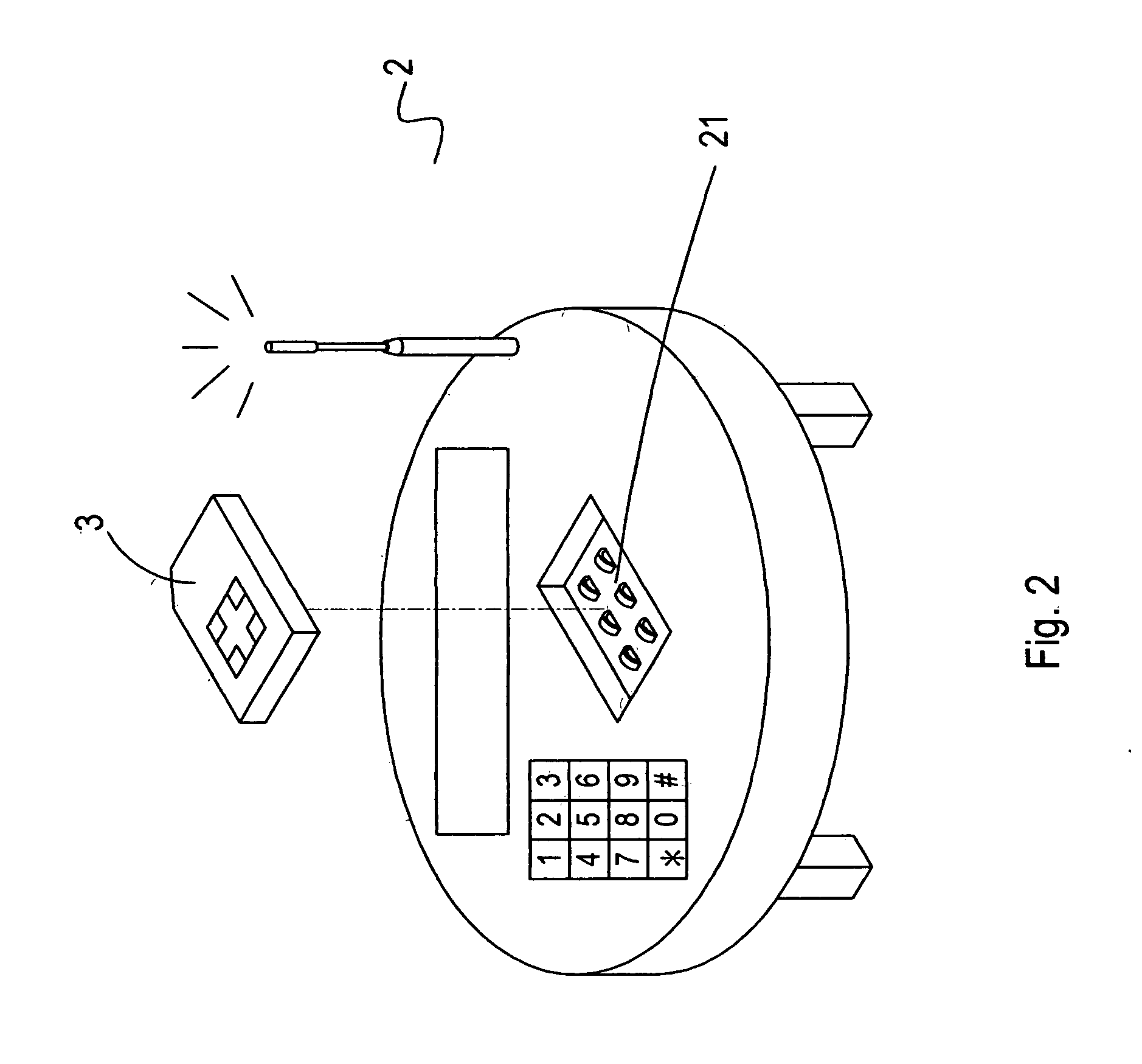 Inter-communication mobile phone set