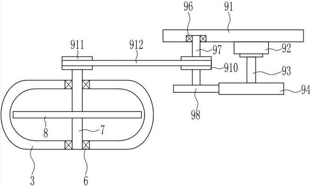 Fodder automatic quantification device used for rabbit breeding