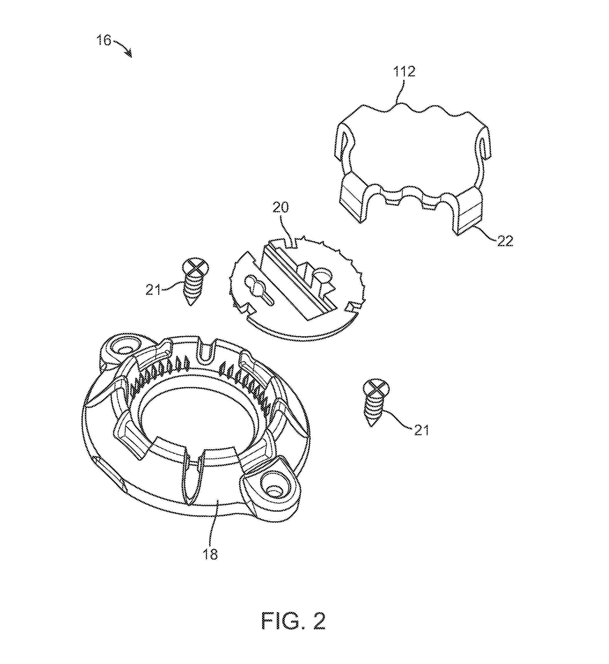 Cranial burr hole plug with Anti-skewing clamping mechanism