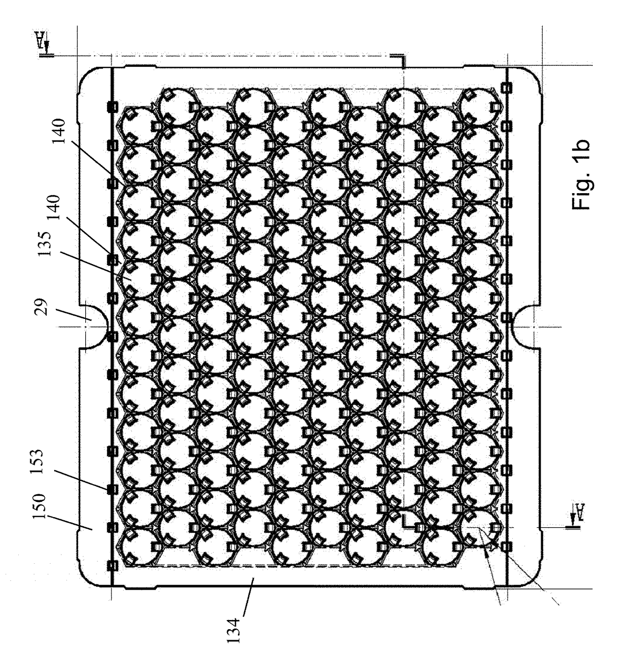 Process and apparatus for the treatment or processing of containers for substances for medical, pharmaceutical or cosmetic applications