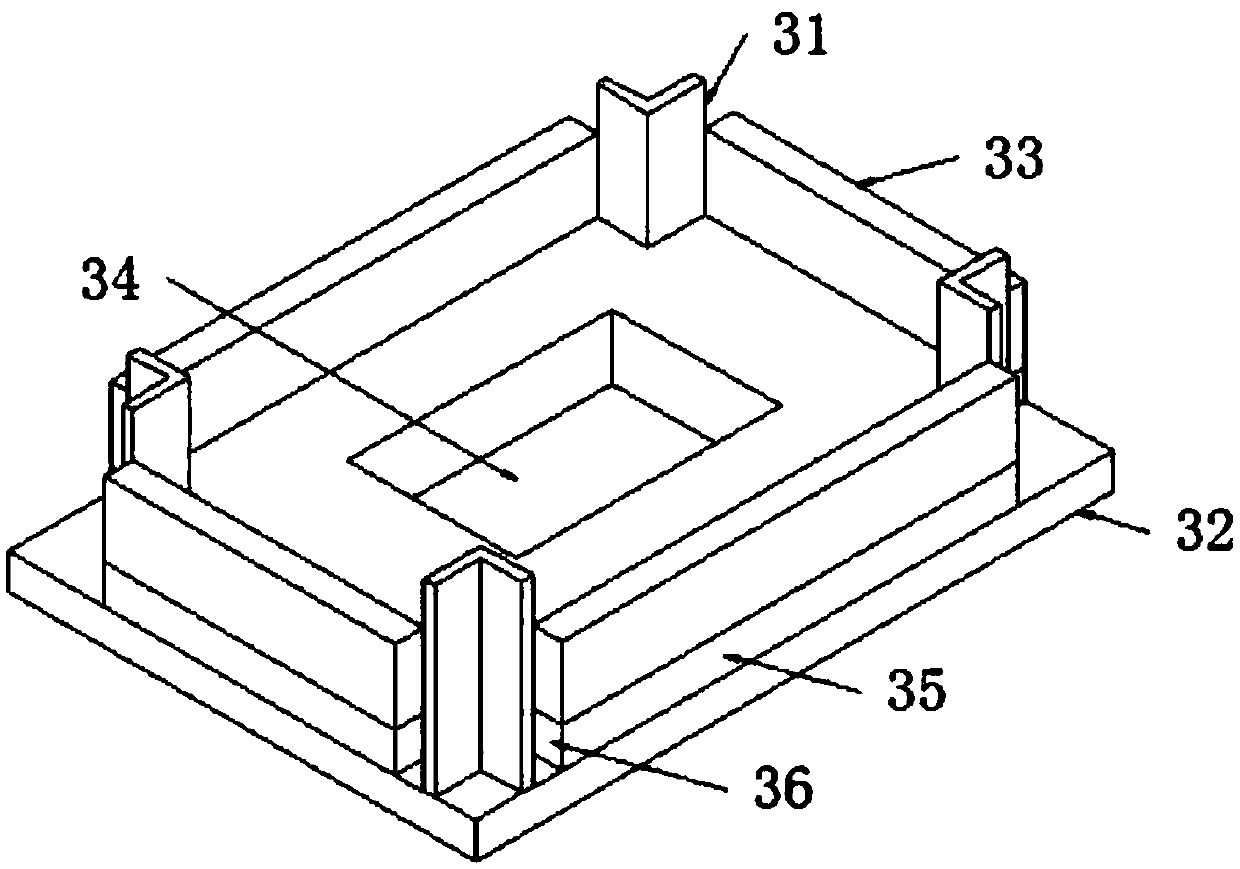 Forming mold for back panel of refrigerator