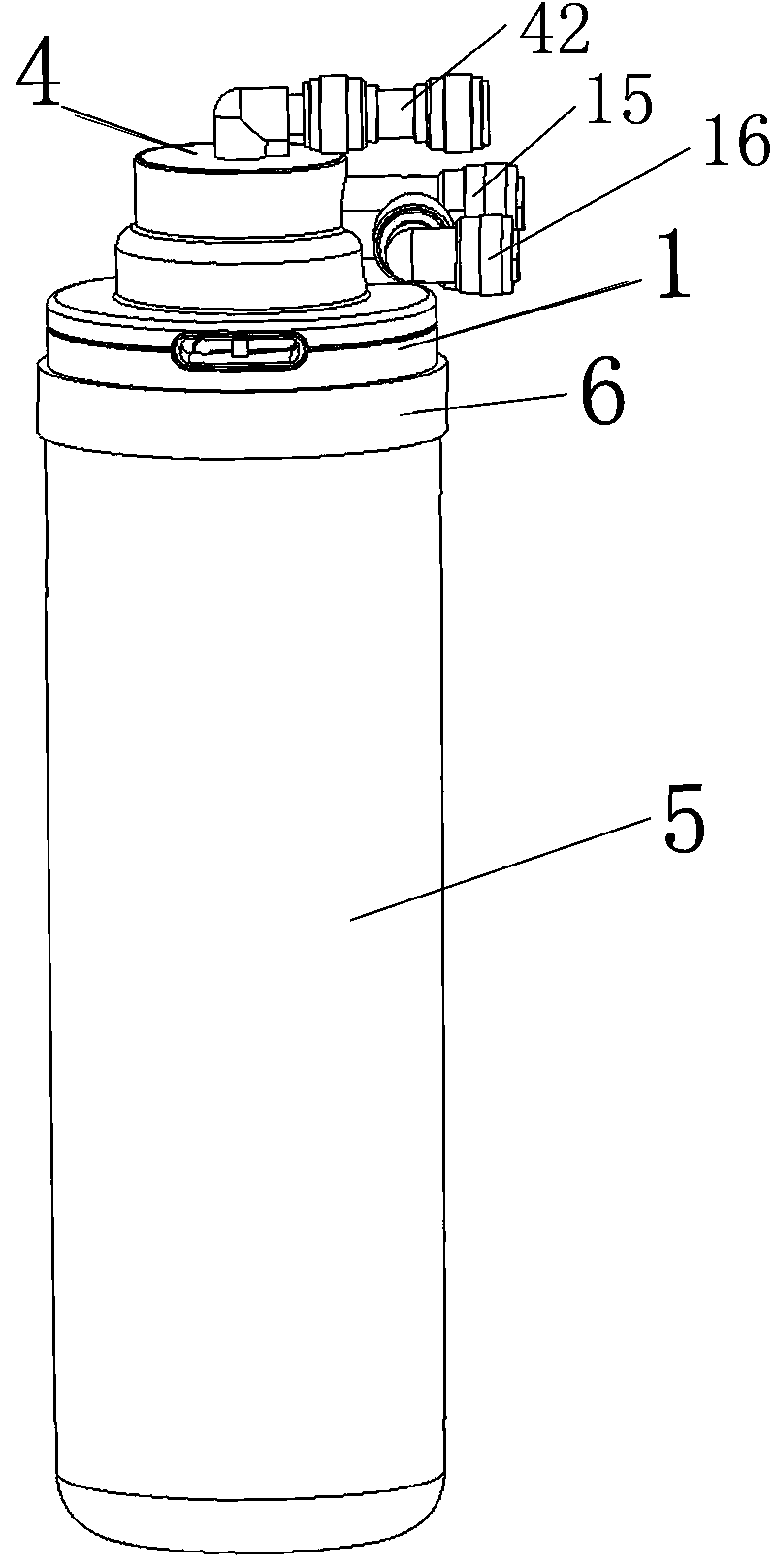 Water purifier capable of automatically sealing water