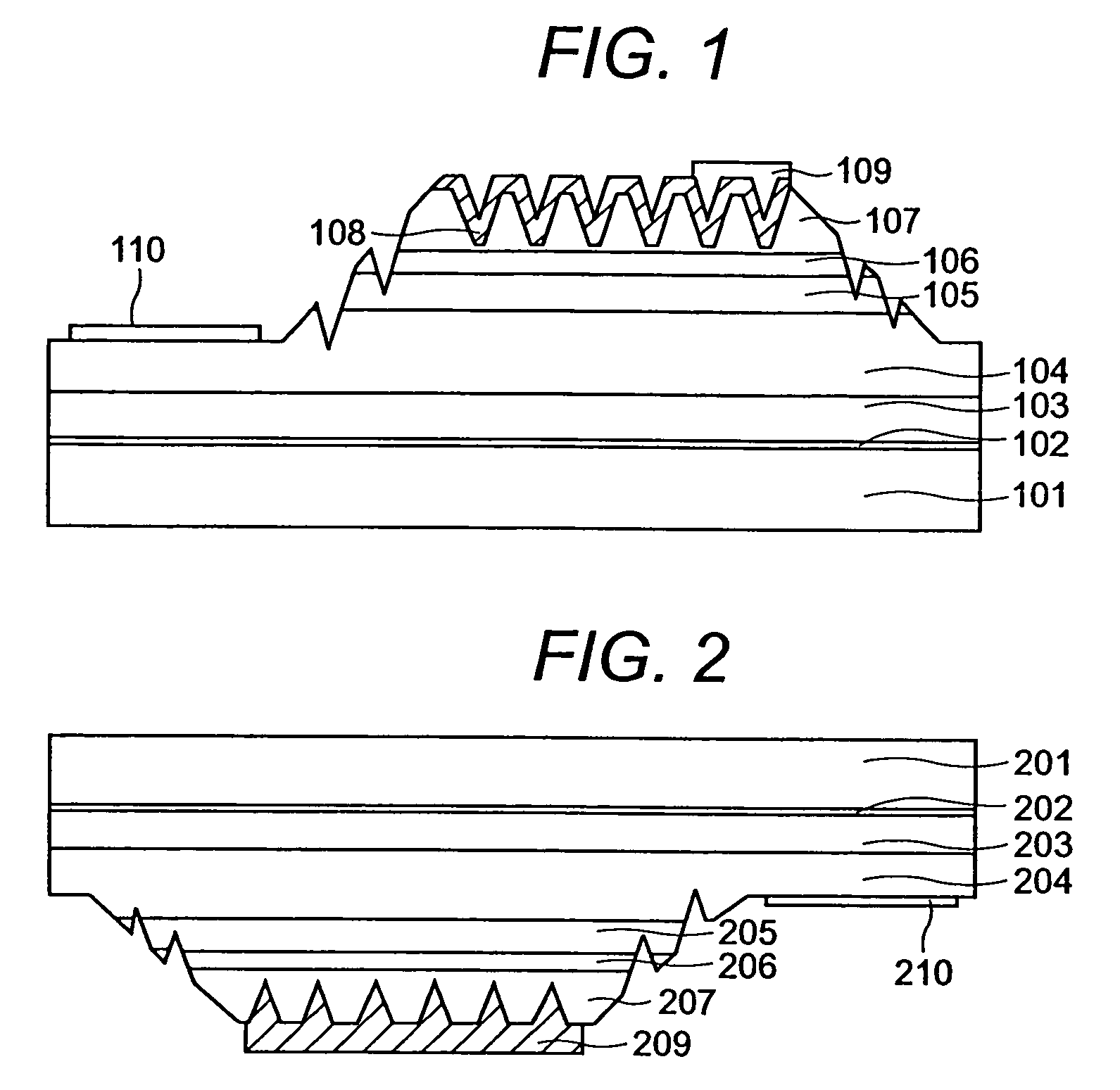 Light emitting diode having surface containing flat portion and plurality of bores