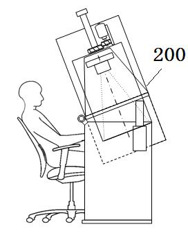 Book scanner capable of adjusting forward leaning angle of scanning platform