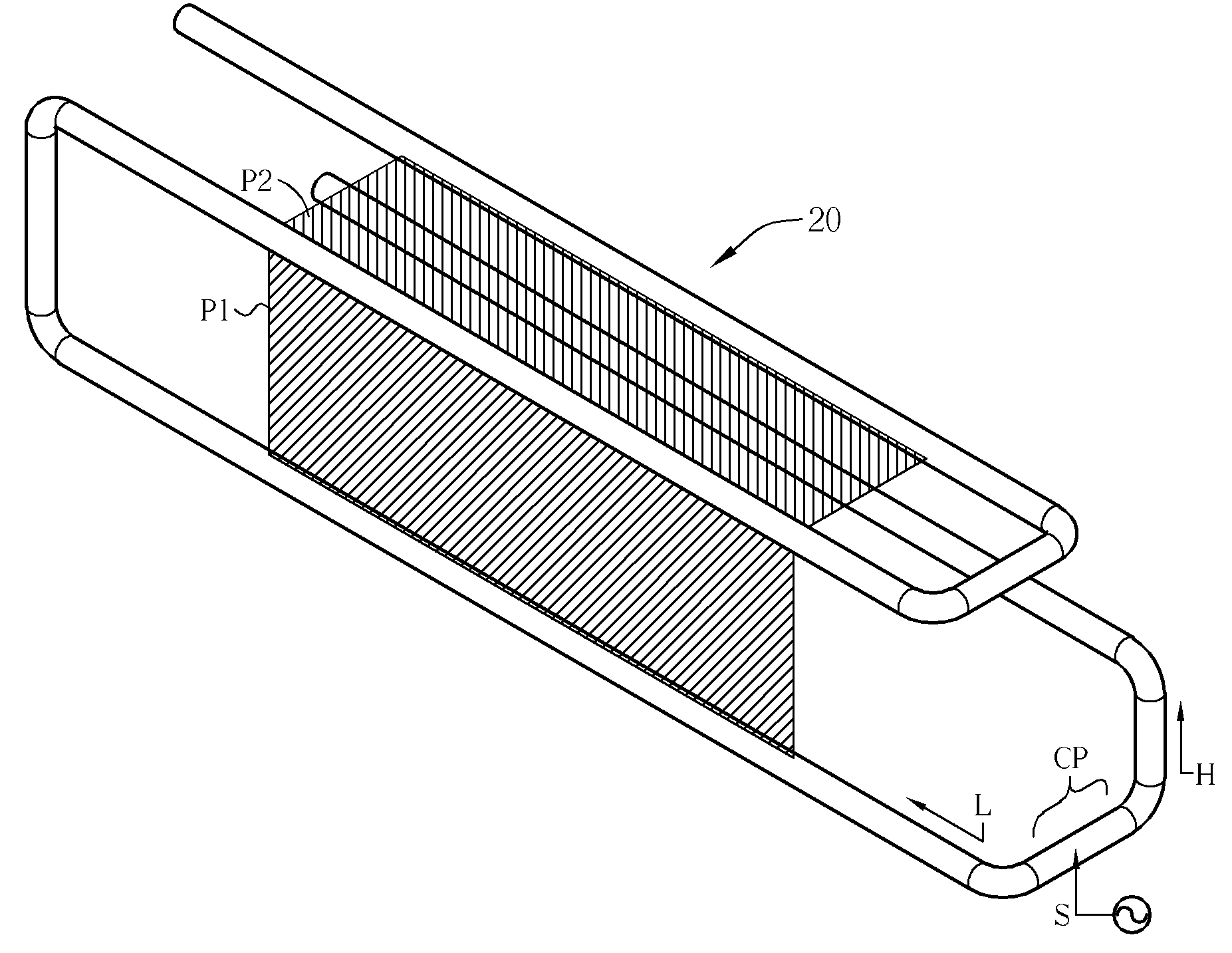 Multi-band antenna of compact size