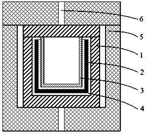 A preparation method of composite crucible used at ultra-high temperature